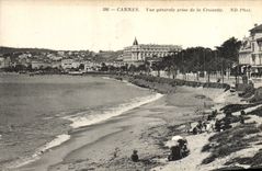 VINTAGE POSTCARD Cannes View Taken of the Small cross