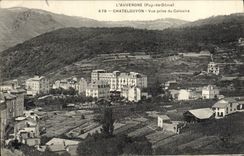 POSTAL Auvergne Chatelguyon de la VENDIMIA vista del martirio