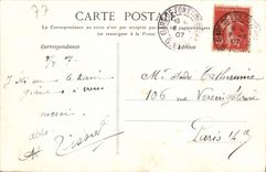 VINTAGE POSTCARD Palate of Fontainebleau Pond of Carps and Chinese Museum