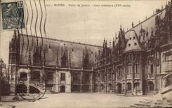 CPA Rouen Palais de Justice Cour Interieure