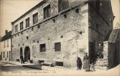 VINTAGE POSTCARD Layered branches the Barn of Dimes Woman Children