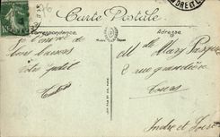 POSTAL Trouville de la VENDIMIA la playa y la calle de París Topsy