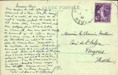 VINTAGE POSTCARD Ossuary and headlight of Douaumont Postpone catholic Chapelle monument