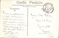 VINTAGE POSTCARD Langres the Church Holy Martin