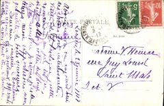 VINTAGE POSTCARD Heavy Caves of the wolf Room of draperies