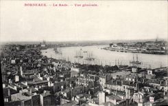 CPA Bordeaux La rade Vue Generale