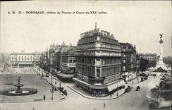 Burdeos de la POSTAL de la VENDIMIA ido de Tourny y de Cours de julio XXX