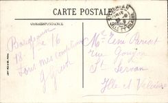 VINTAGE POSTCARD Bordeaux Fountain and Place of the Comedy Tram