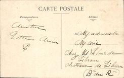 VINTAGE POSTCARD Besancon View as the crow flies