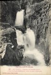 VINTAGE POSTCARD Cauterets Cascades of Dungs in the island Sarah Bernhardt close the bridge of Spain