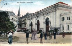 CPA Aix Les Bains Etablissement Thermal et porteurs Anes