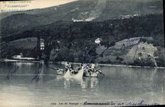 POSTAL Lake Of Le Bourget Boats de la VENDIMIA