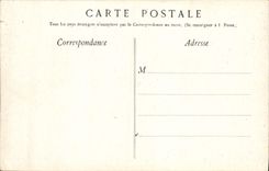 VINTAGE POSTCARD Lourdes Second Station charges with its cross