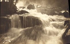 VINTAGE POSTCARD Cauterets Cascades of the Step of the Bear
