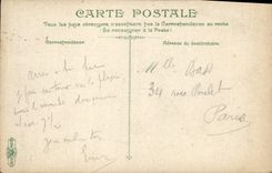 POSTAL Dieppe de la VENDIMIA visto en la estación de tren Marittime tomado de acantilados de los barcos de Pollet