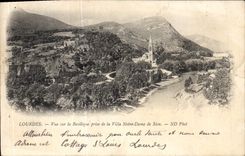 VINTAGE POSTCARD Heavy Sight on the Basilica taken of the Notre Dame Villa of Sion