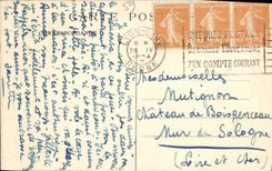 POSTAL Lyon Notre Dame de Fourviere de la VENDIMIA el apse y la cámara acorazada vieja