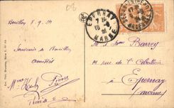 VINTAGE POSTCARD Bubble Panorama taken of the Old road of Sedan