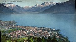 CPA Vevey et la Dent du Midi