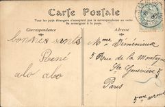 La POSTAL Treport de la VENDIMIA la playa tiene alta marea