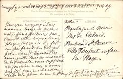 VINTAGE POSTCARD Boulogne On Perspective Sea of the Boulevard Sainte Beuve