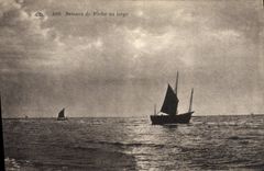 CPA Bateaux de Peche au Large