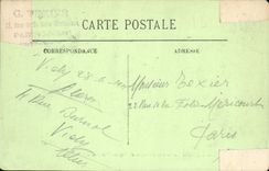 VINTAGE POSTCARD Vichy Allier and Seen towards the Mountain of Puy de Dome Lavender fields