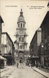 VINTAGE POSTCARD Ain Illustrates Borough in Bresse Eglise Notre Dame