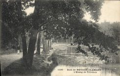 VINTAGE POSTCARD Wood of Meudon Clamart the Pond of Trivaux
