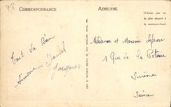 VINTAGE POSTCARD Rambouillet the Castle southern part