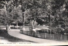 VINTAGE POSTCARD Vichy New Park Basin of the Swans