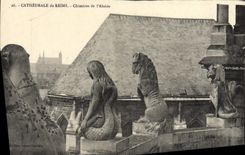 VINTAGE POSTCARD Cathedral of Rheims Dreams of the Apse