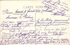 VINTAGE POSTCARD Cathedral of Rheims Large Gate central Porch