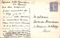 VINTAGE POSTCARD Beautiful Baysages de France Roads of Tourmalet Sliced in snow after an avalanche