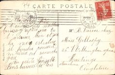 VINTAGE POSTCARD Evian and the Quay Baron de Blonay