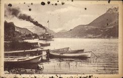 CPA Annecy Le Lac Embarcadere De Lathuile