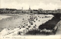 VINTAGE POSTCARD Royan the Beach and the City
