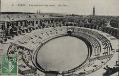 CPA Nimes Vue Interieure des Arenes