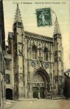 VINTAGE POSTCARD Avignon Church Saint Pierre (chart toilee)