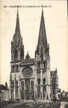 CPA Chartres La Cathedrale La Facade