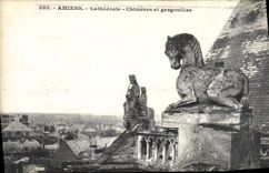 CPA Amiens Cathedrale Chimeres et Gargouilles