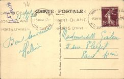 CPA Chamonix Mont Blanc Pyramides des Bossons et Aiguille du Midi