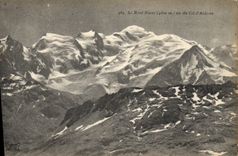 POSTAL de la VENDIMIA Mont Blanc visto del collar de Anterne