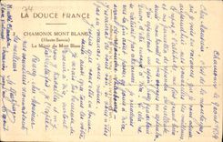 CPA Chamonix Mont Blanc Le Miroir du Mont Blanc