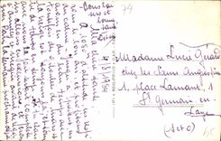 Paisaje de Chamonix Mont Blanc de la POSTAL de la VENDIMIA del invierno