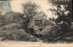 CPA Foret De Fontainebleau Monument Rousseau et Millet pres Barbizon