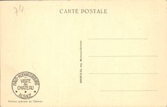 POSTAL alto Koenigsbourg de la VENDIMIA visto del plano