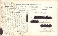 VINTAGE POSTCARD Fantaisie Religious Woman Anchors marine