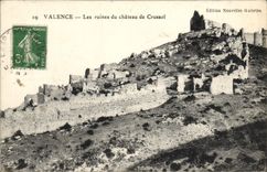 VINTAGE POSTCARD Valence ruins Of the Castle De Crussol