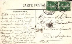 VINTAGE POSTCARD Abbeville the Church Holy Gilles